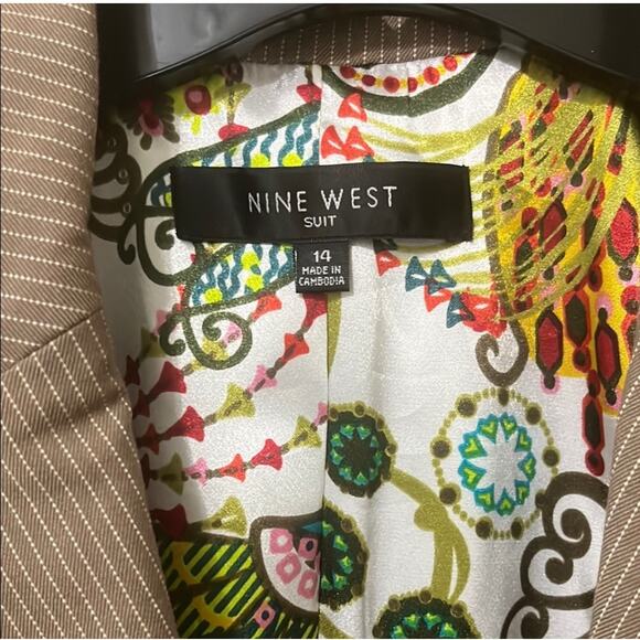 Nine West Pinestriped Suit- Size 14 - Picture 2 of 9